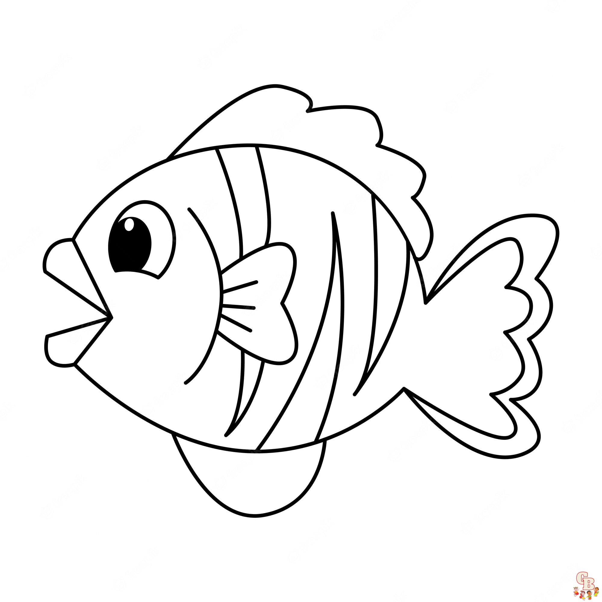 Cute Fish Coloring Pages 9