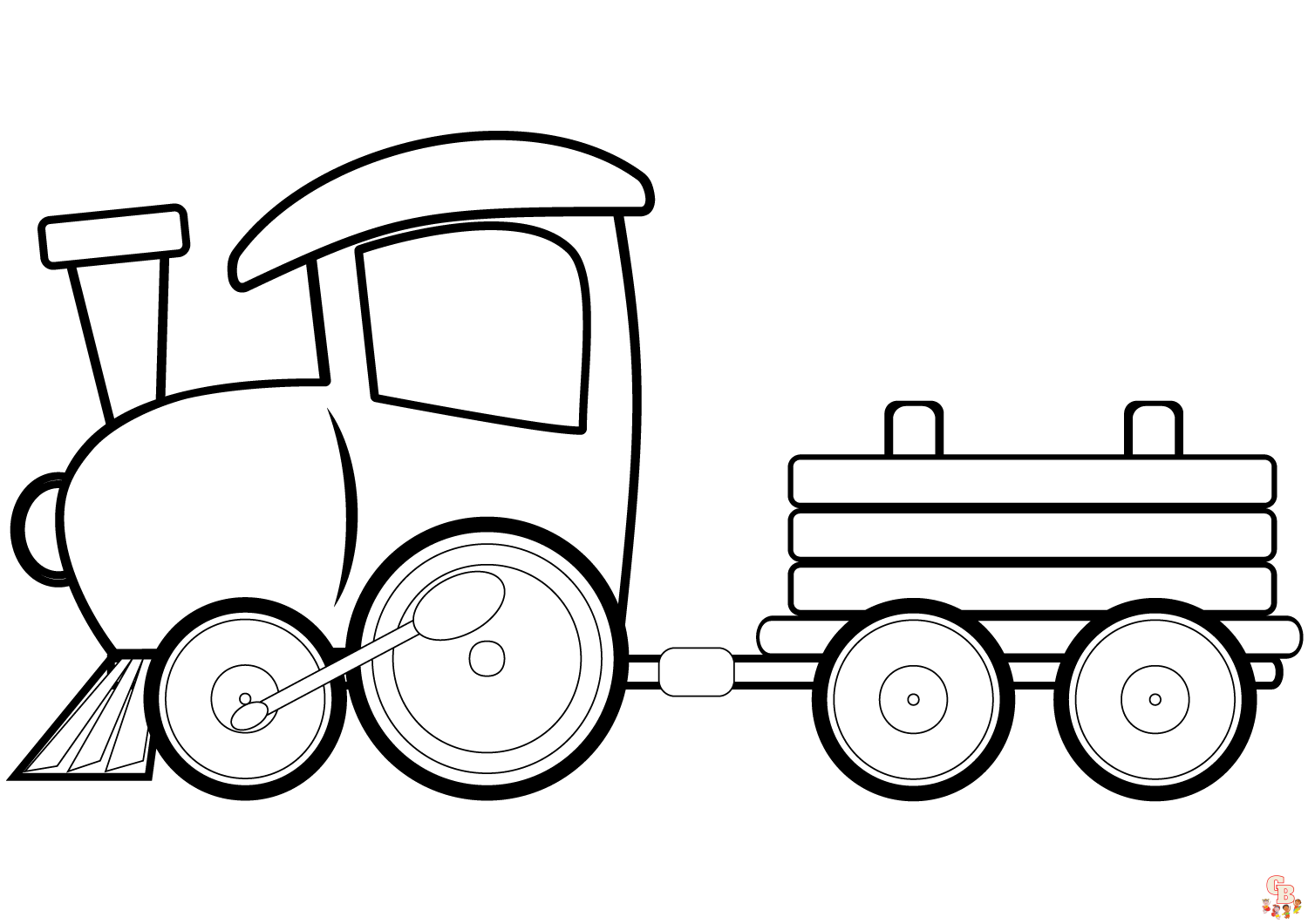 Cute Train coloring pages to print