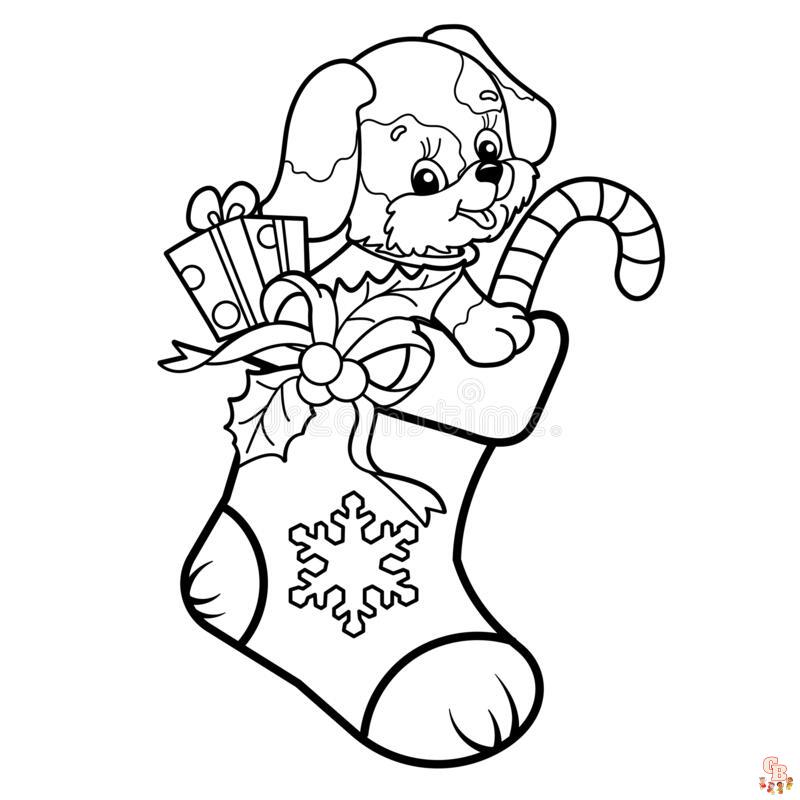 Dog In A Sock Coloring Pages 4