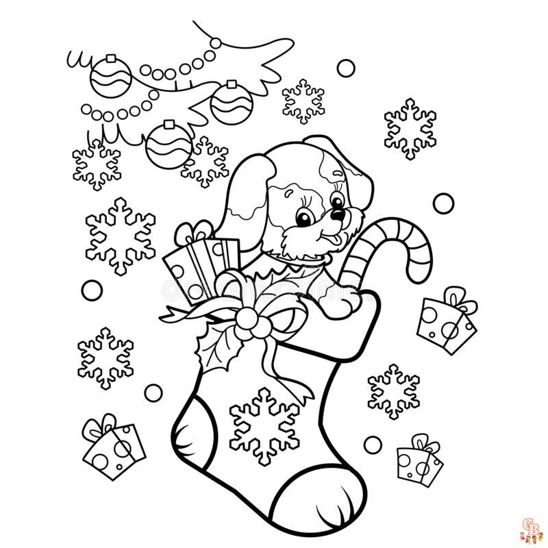 Dog In A Sock Coloring Pages 5