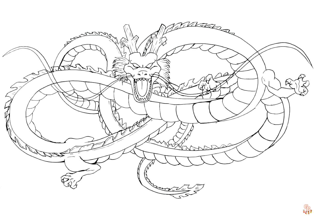 Dragon Ball Z Dragon Coloring Pages 1