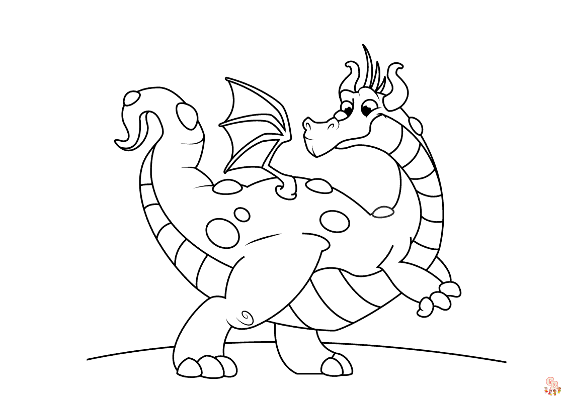 Dragon Tales Coloring Pages 1