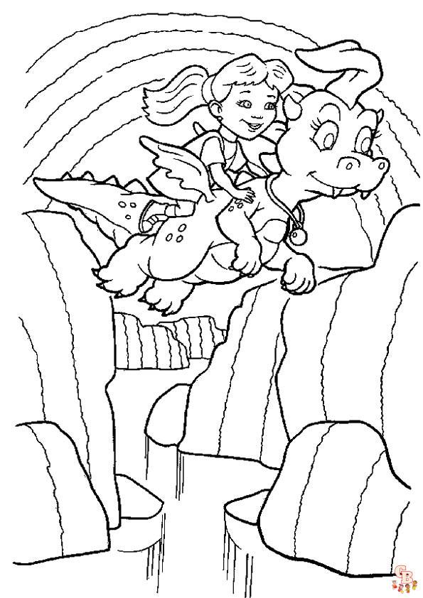 Dragon Tales Coloring Pages 4