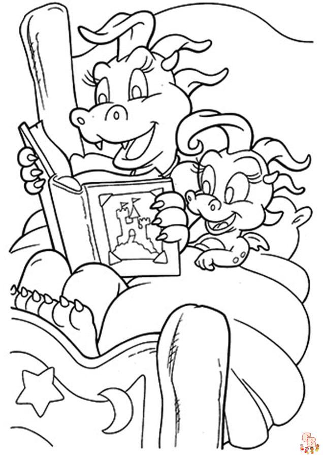 Dragon Tales Coloring Pages 6