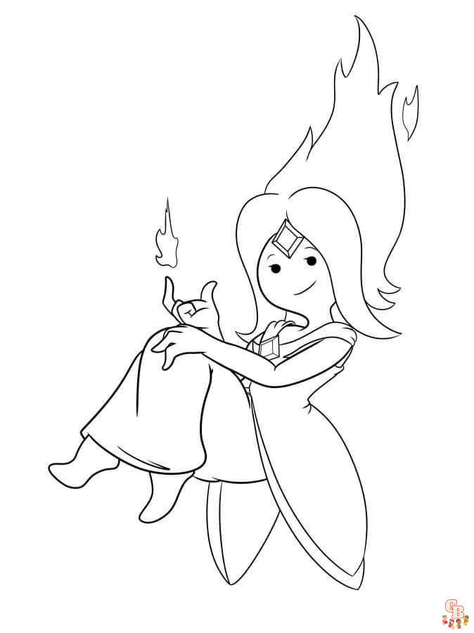 Flame Princess Coloring Pages 3