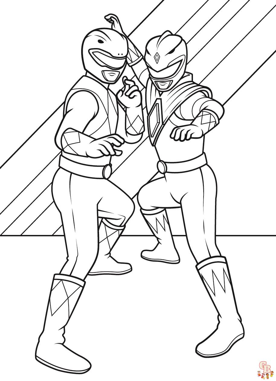 Free Power Ranger Coloring Pages 1