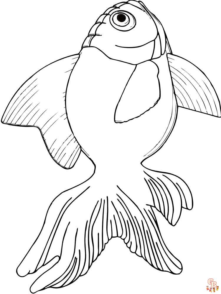 Goldfish Coloring Pages 3