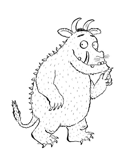 Enjoy Gruffalo Coloring Pages Printable - Gruffalo Coloring Pages 6 508x677