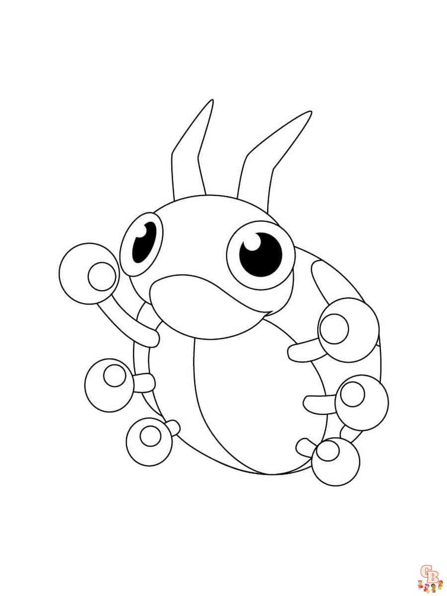 Ledyba Coloring Pages 3