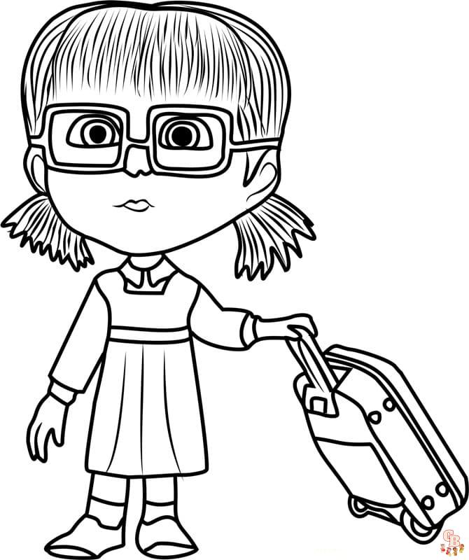 Masha Coloring Pages 10