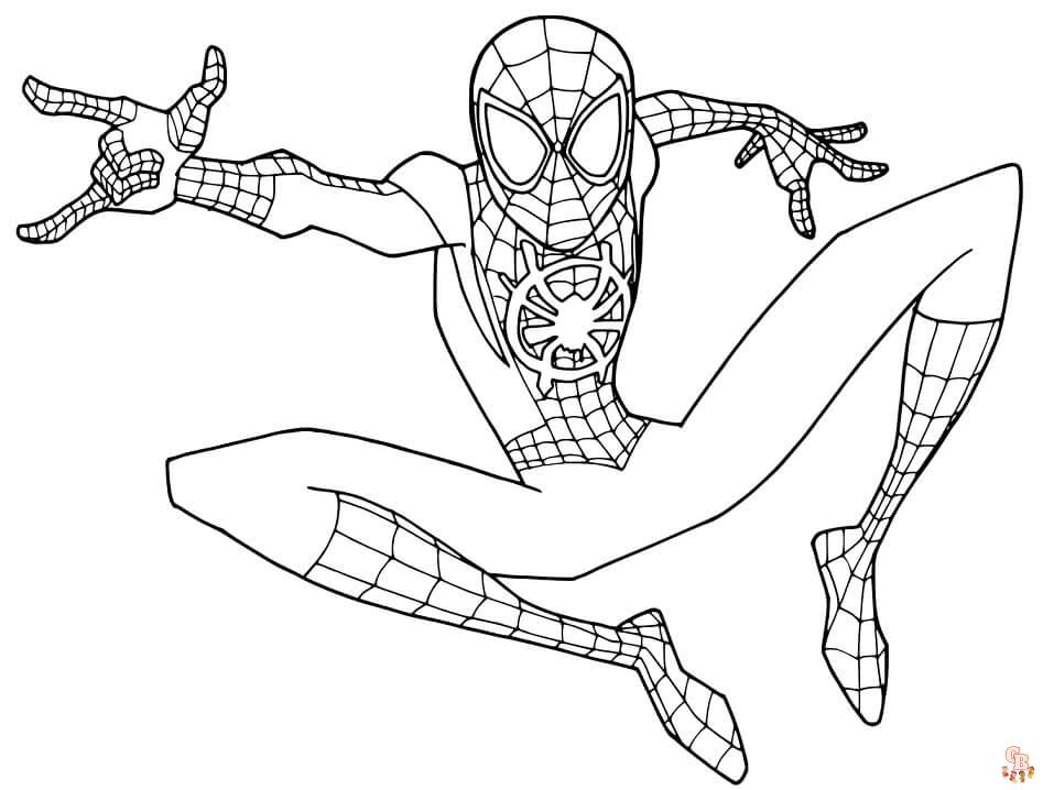 Miles Morales Coloring Pages 5