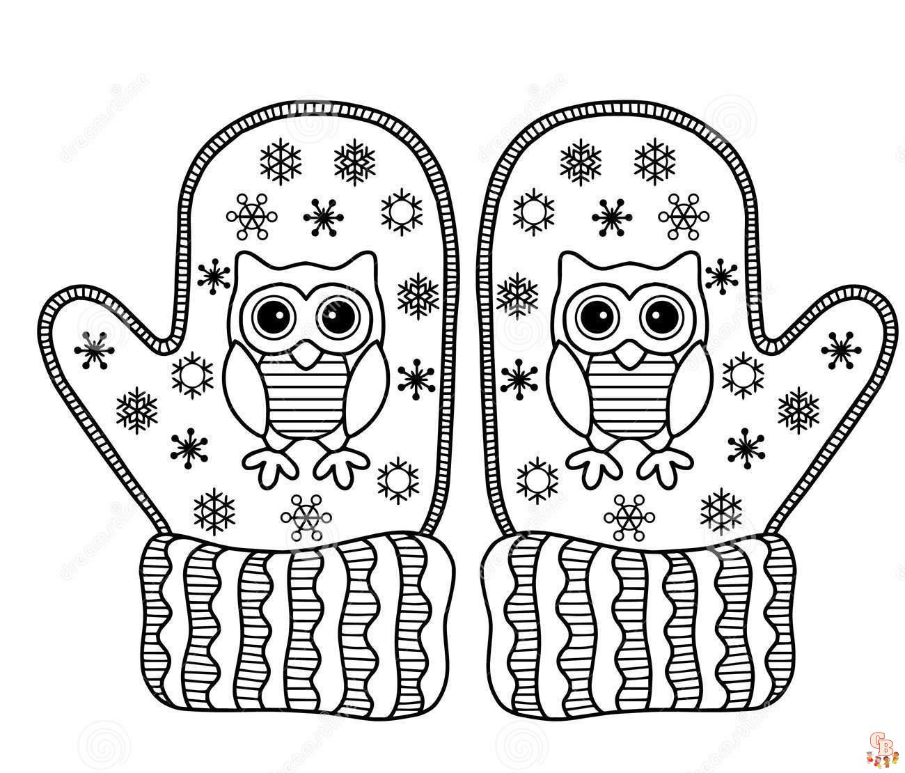 Mitten Coloring Pages 1