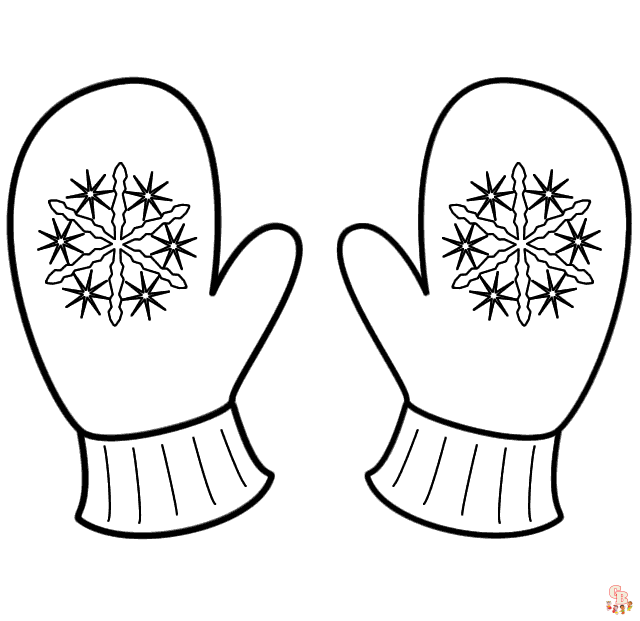 Mitten Coloring Pages 1