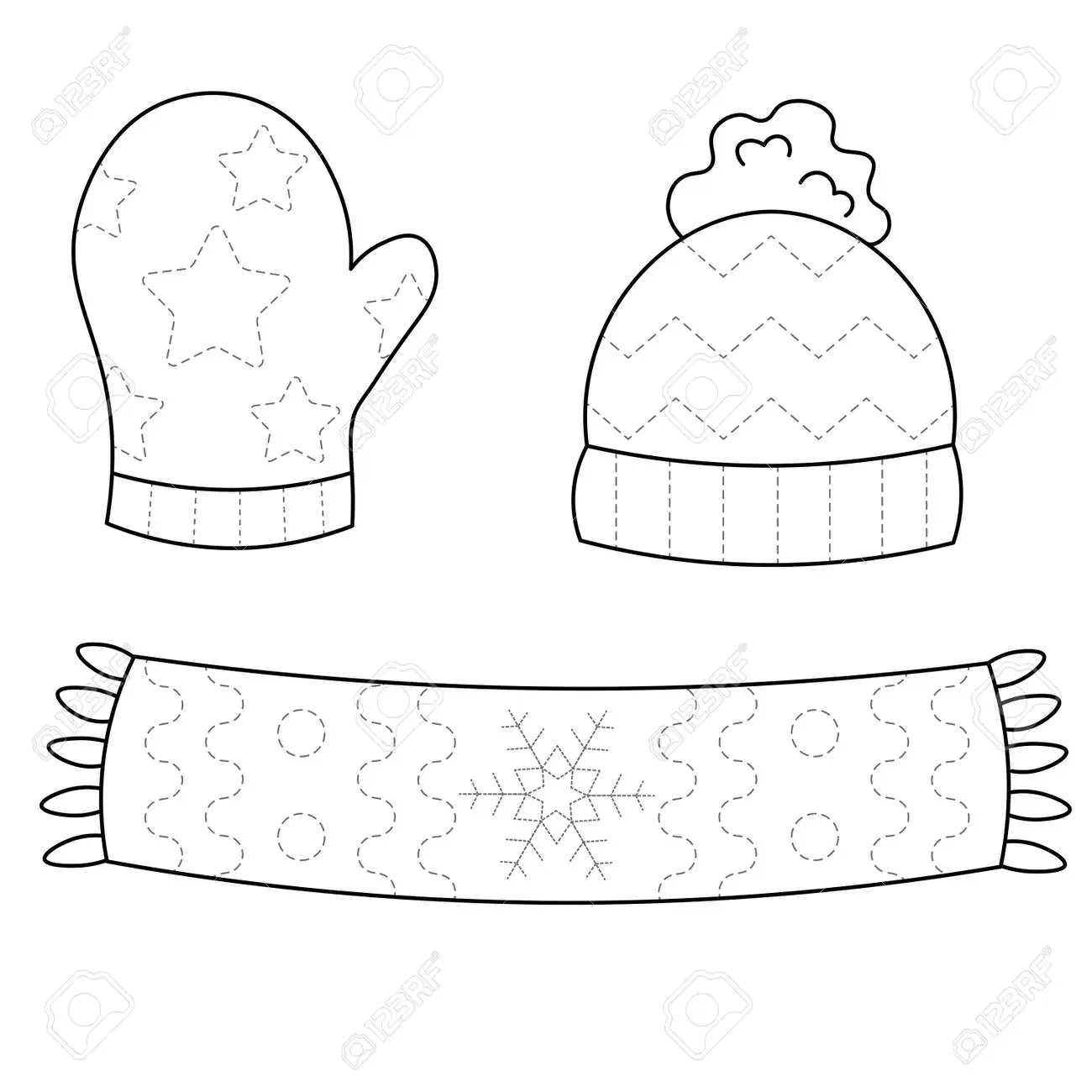 Mitten Coloring Pages 1