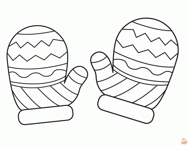 Mitten Coloring Pages 2