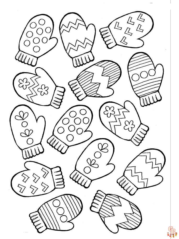 Mitten Coloring Pages 2