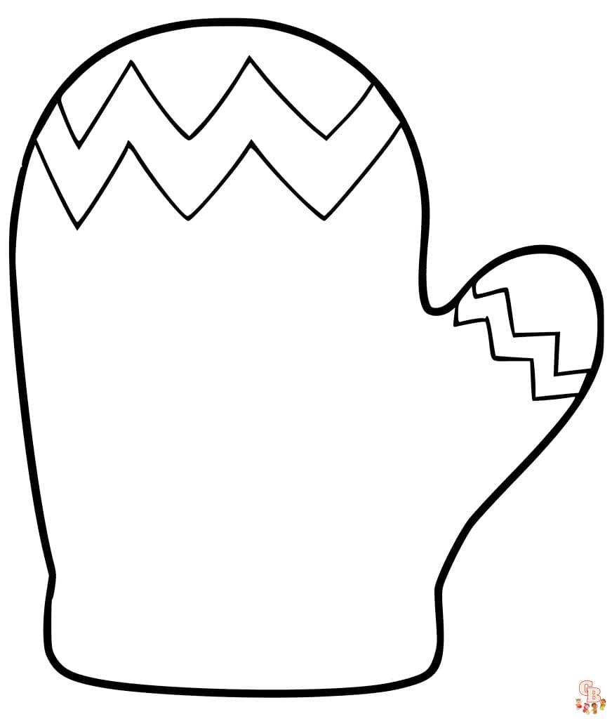 Mitten Coloring Pages 3