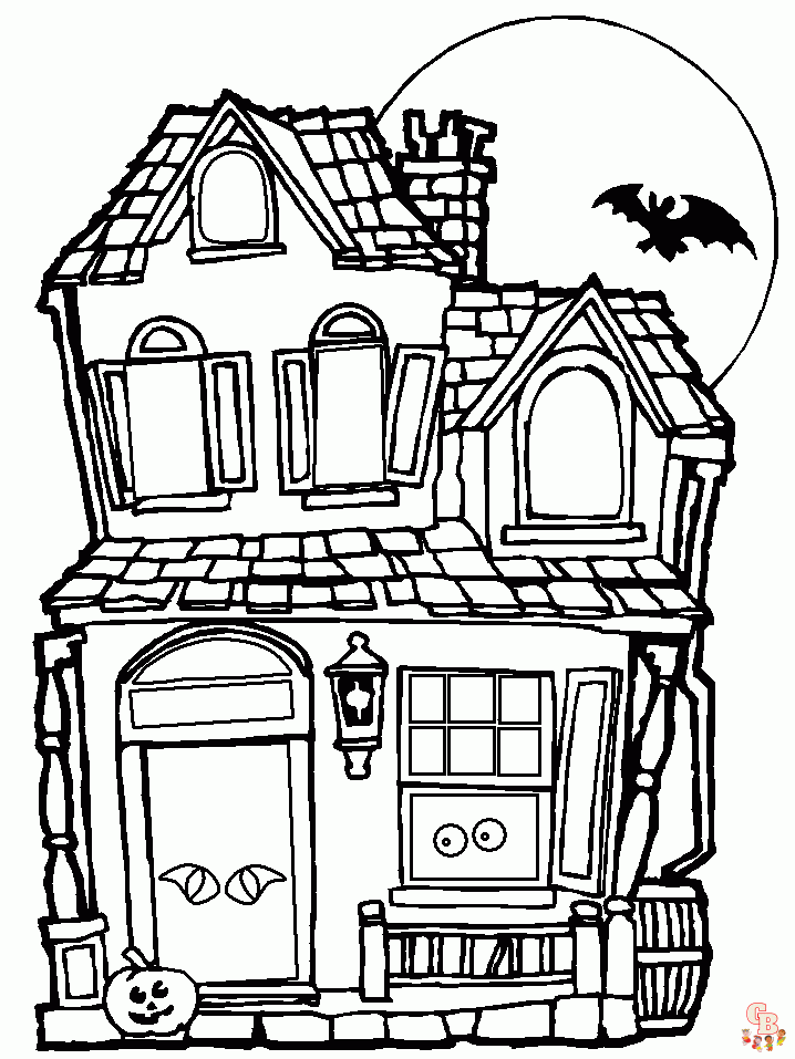 Monster House Coloring Pages 4