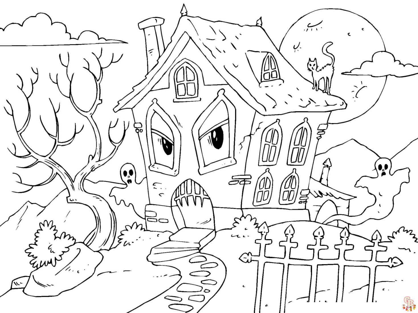 Monster House Coloring Pages 4