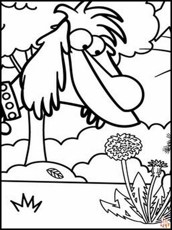 Nature Cat Coloring Pages 2