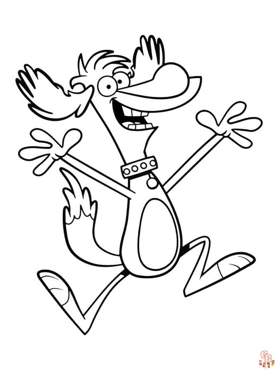 Nature Cat Coloring Pages 7