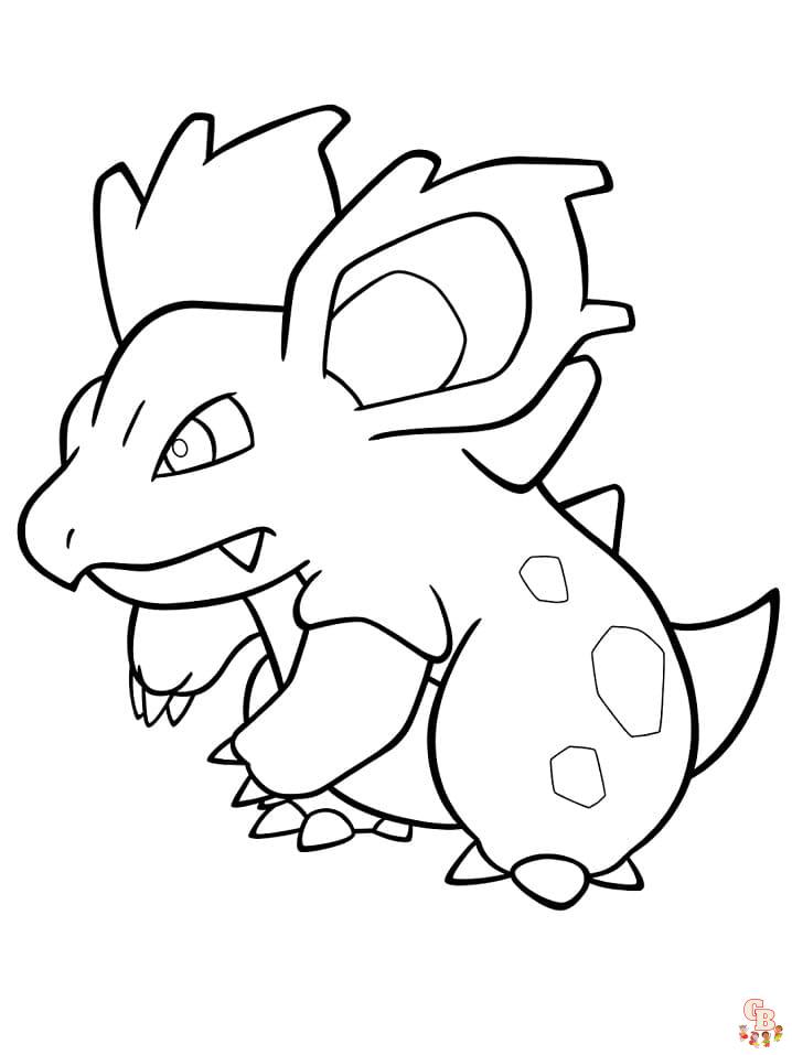 Nidorina coloring pages 4