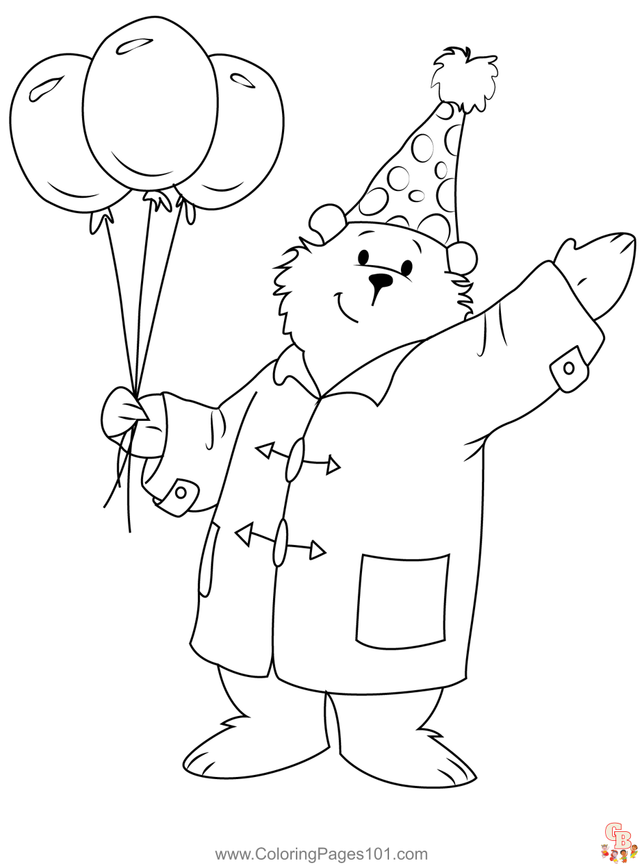 Paddington Bear Coloring Pages 1