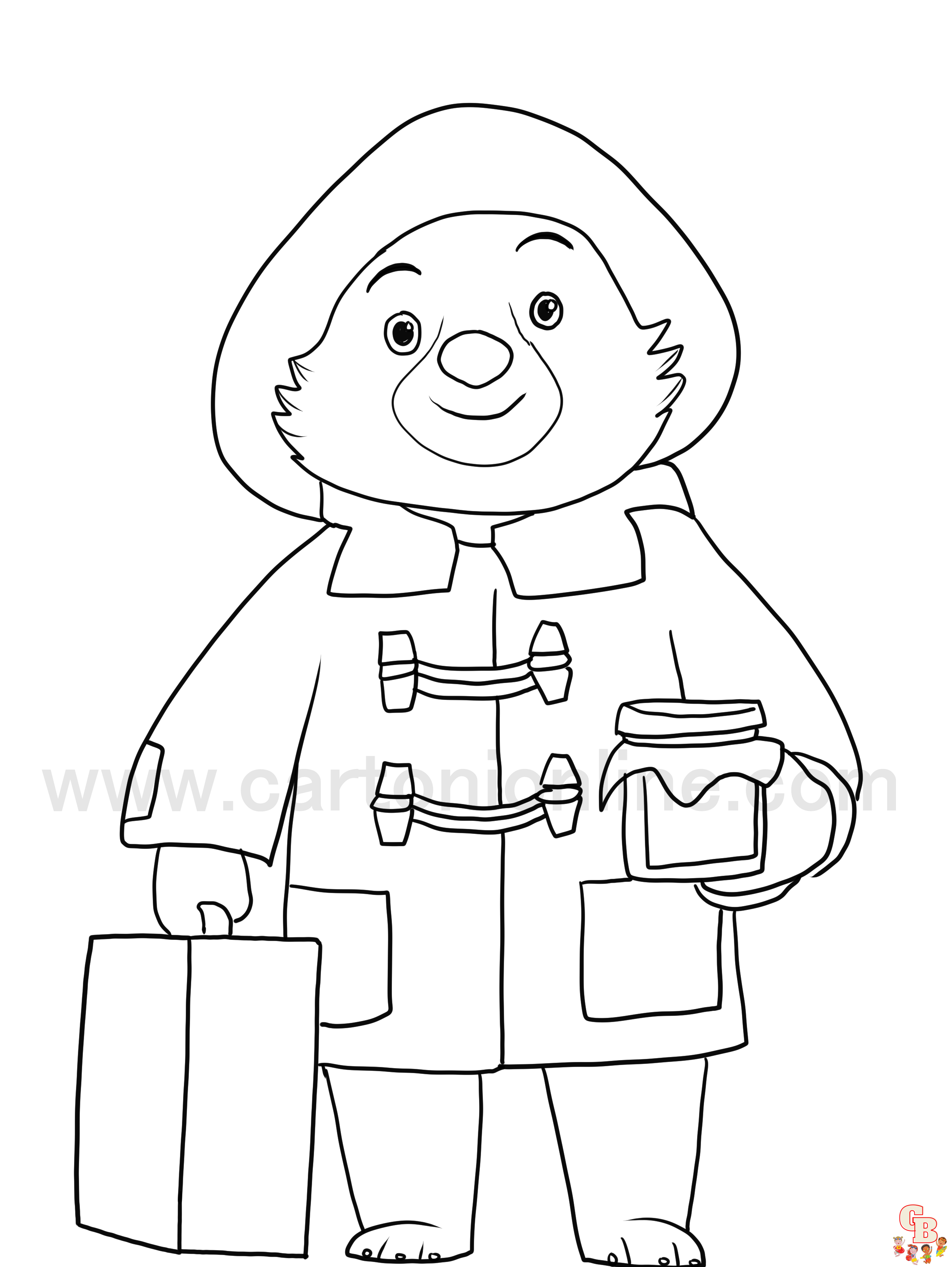 Paddington Bear Coloring Pages 5