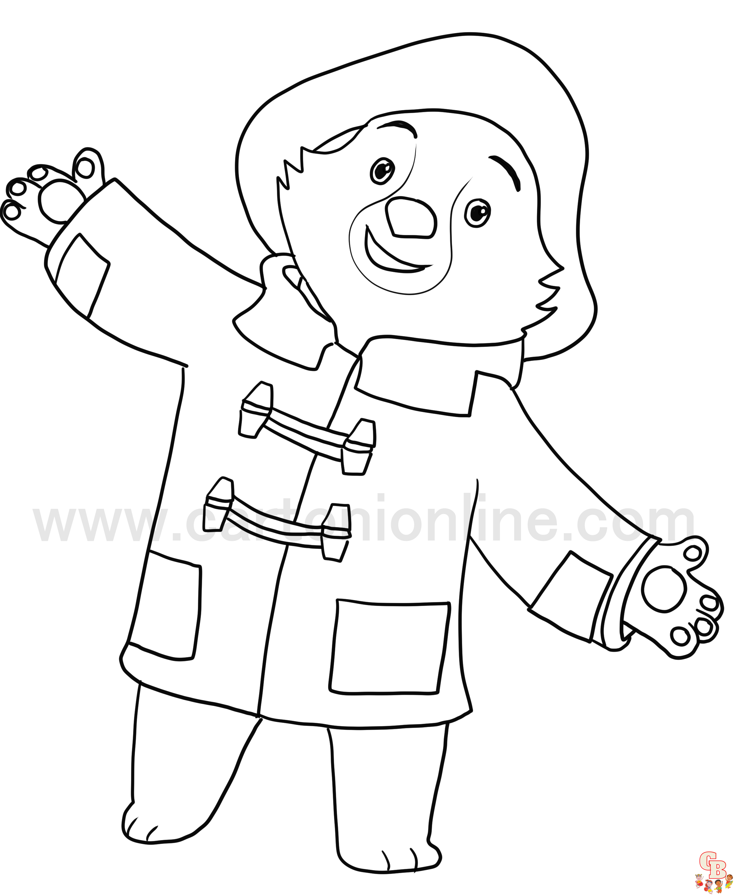 Paddington Bear Coloring Pages 6