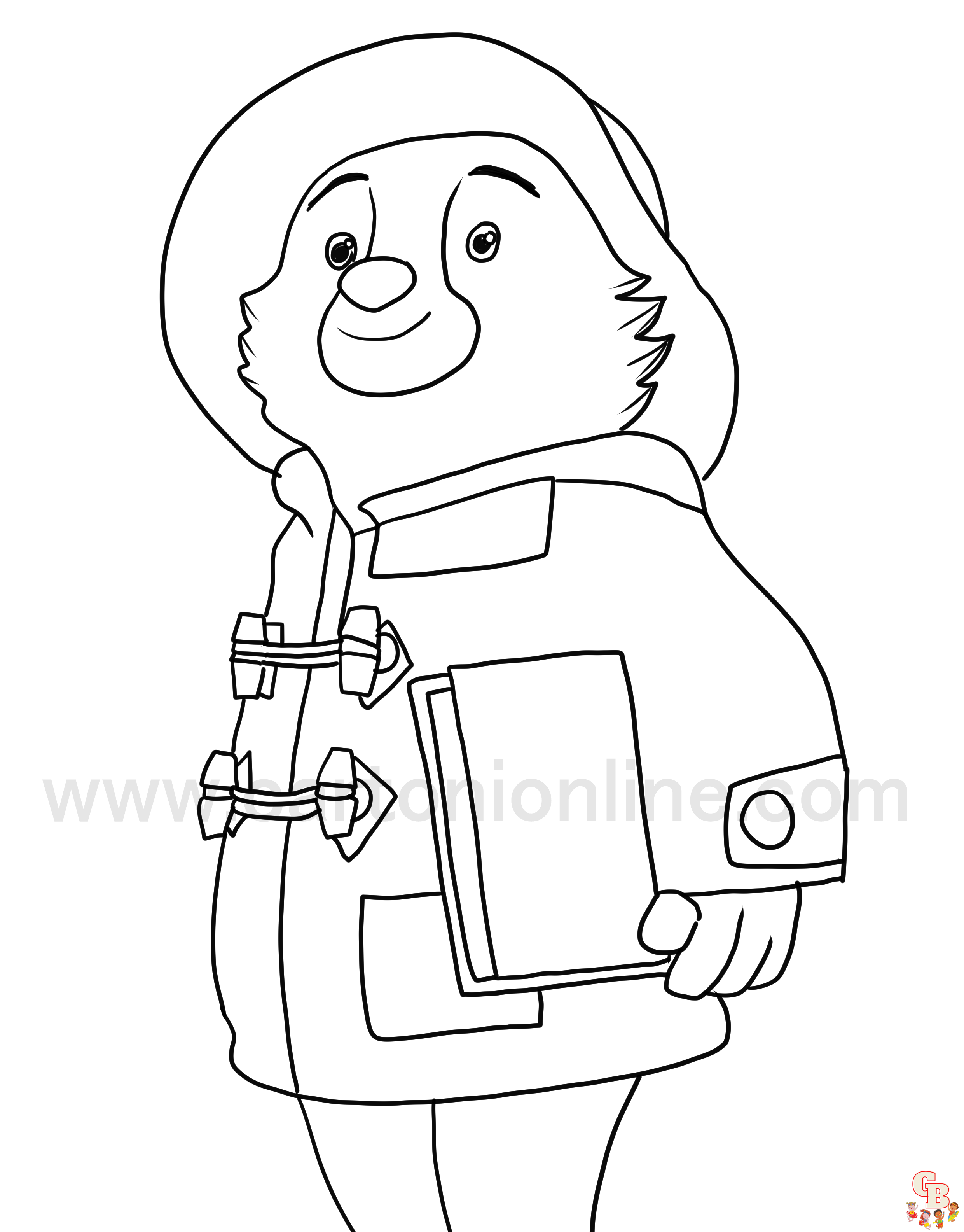 Paddington Bear Coloring Pages 7