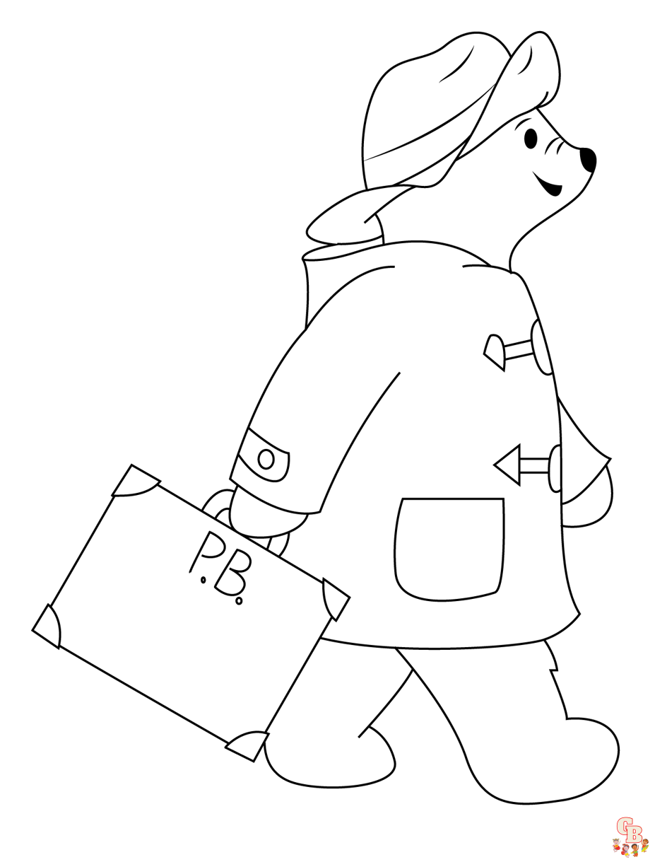 Paddington Bear Coloring Pages 8