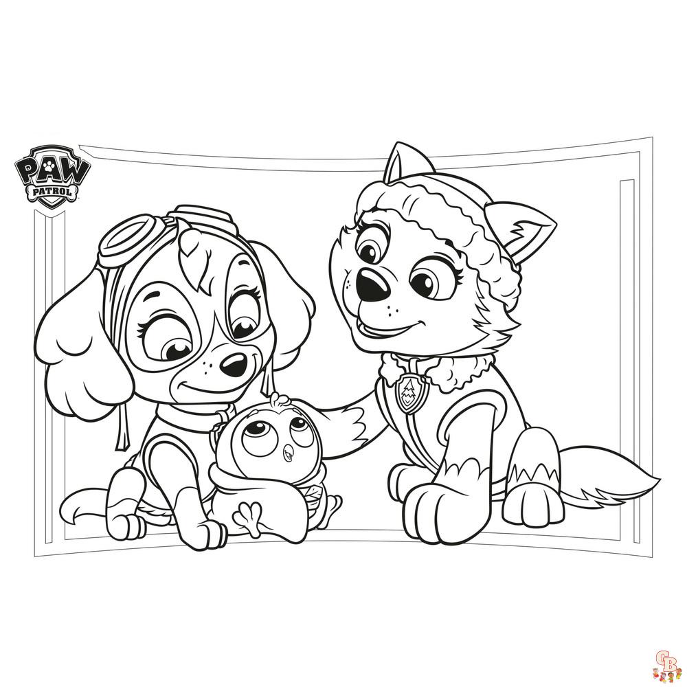 Paw Patrol Liberty Coloring Pages 1