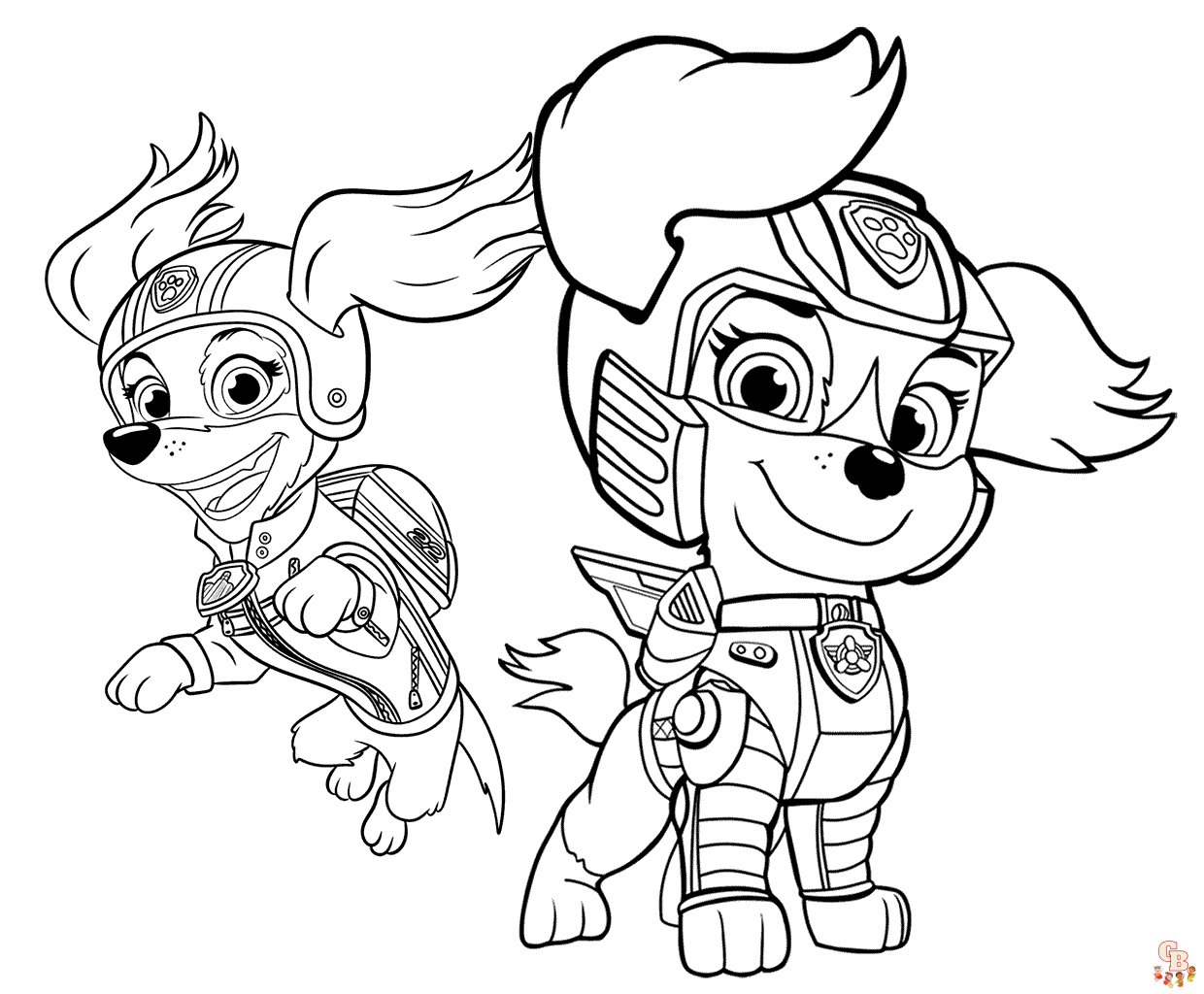 Paw Patrol Liberty Coloring Pages 1