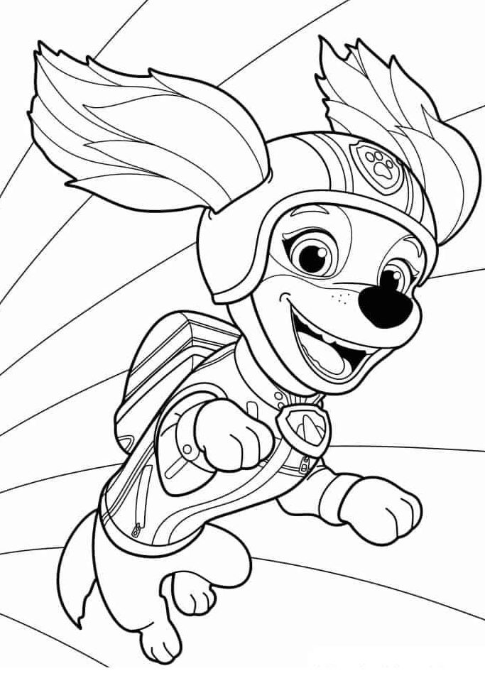 Paw Patrol Liberty Coloring Pages 2