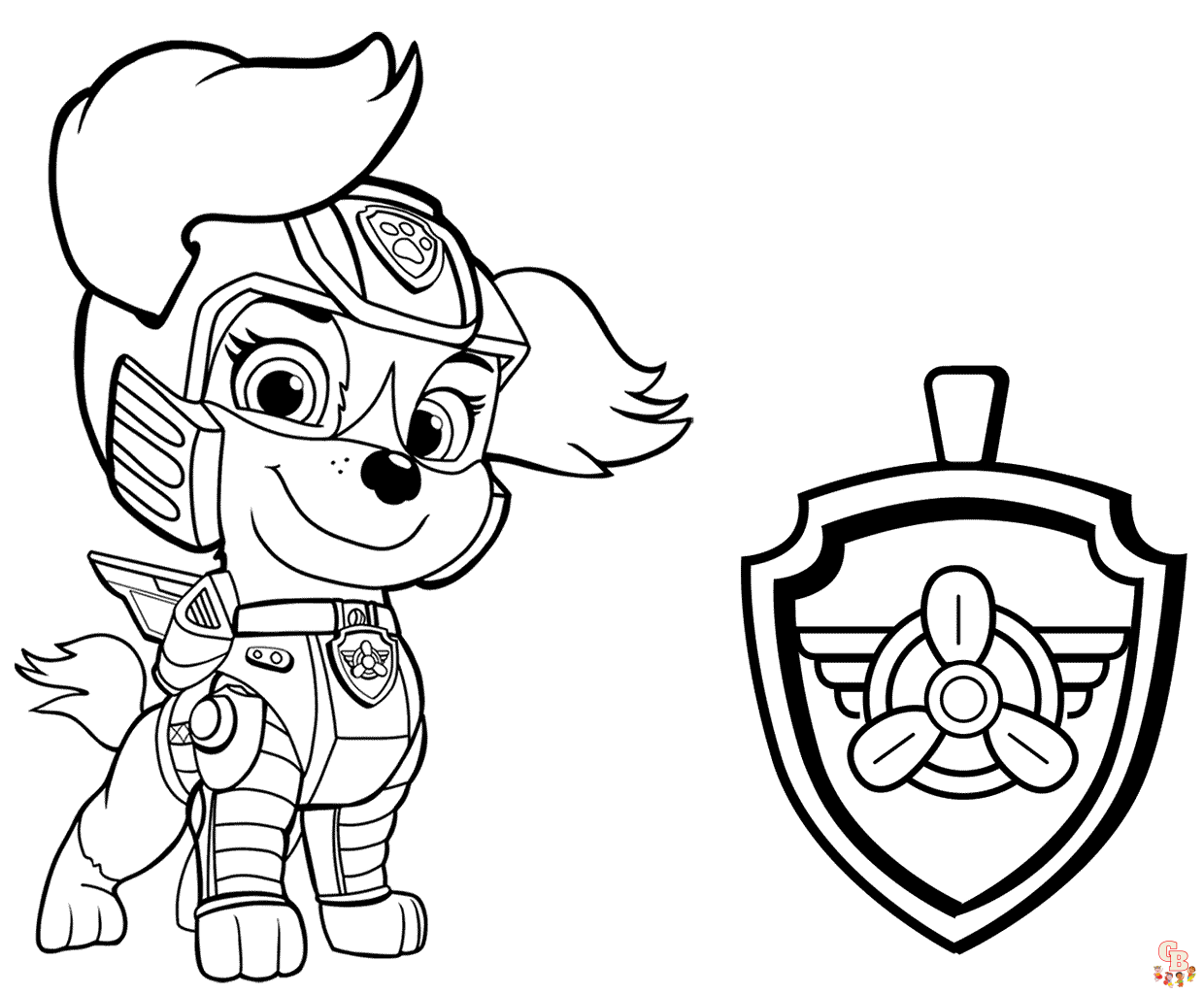 Paw Patrol Liberty Coloring Pages 2