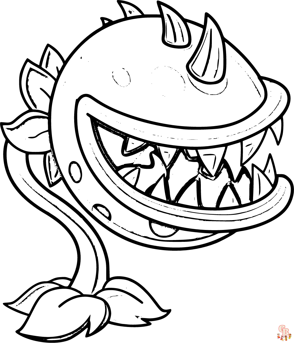 Plants vs Zombies Coloring Pages for kids