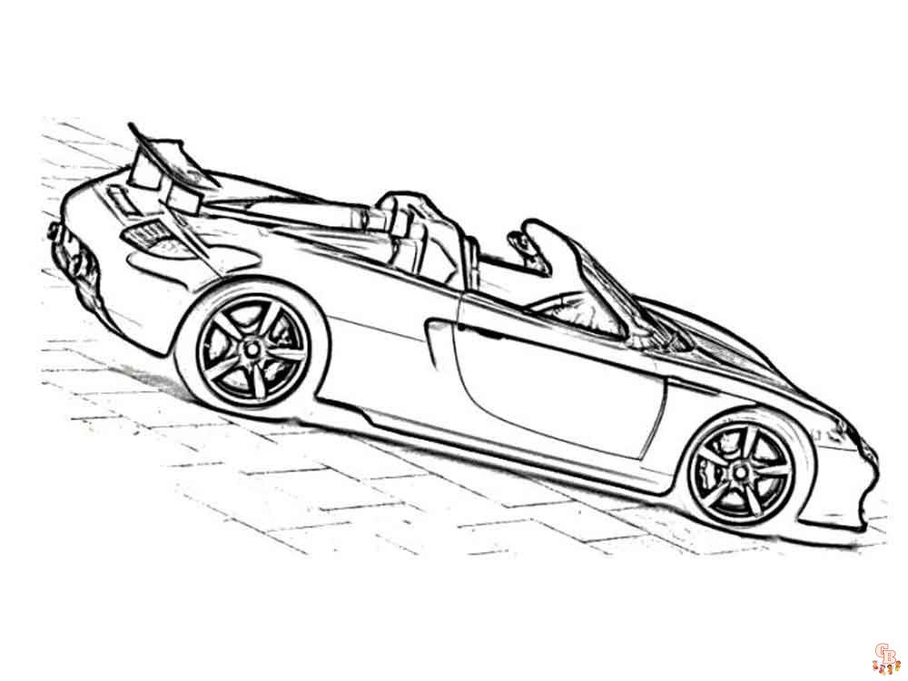 Porsche Coloring Pages 2