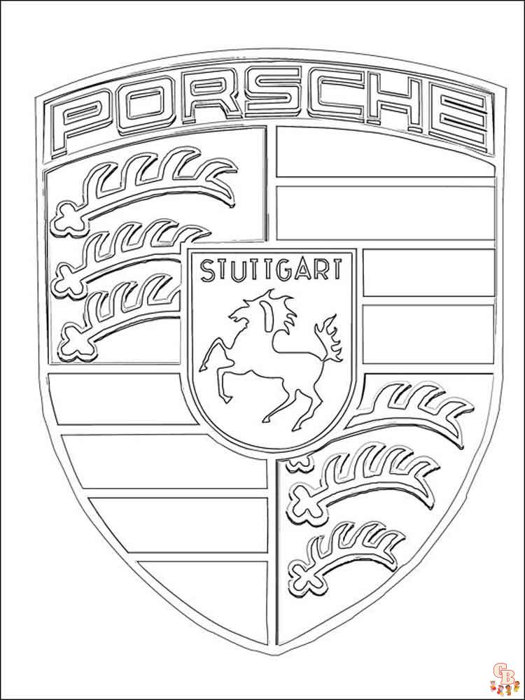 Porsche Coloring Pages 7