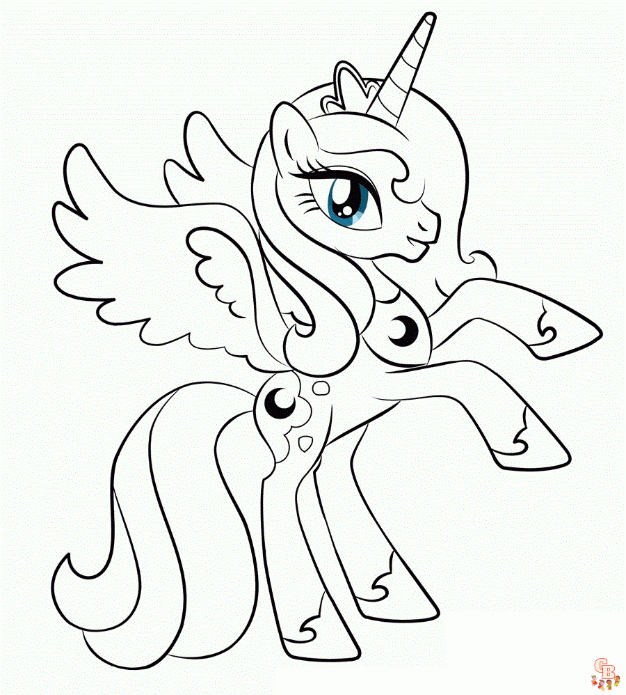 Princess Luna Coloring Pages 1