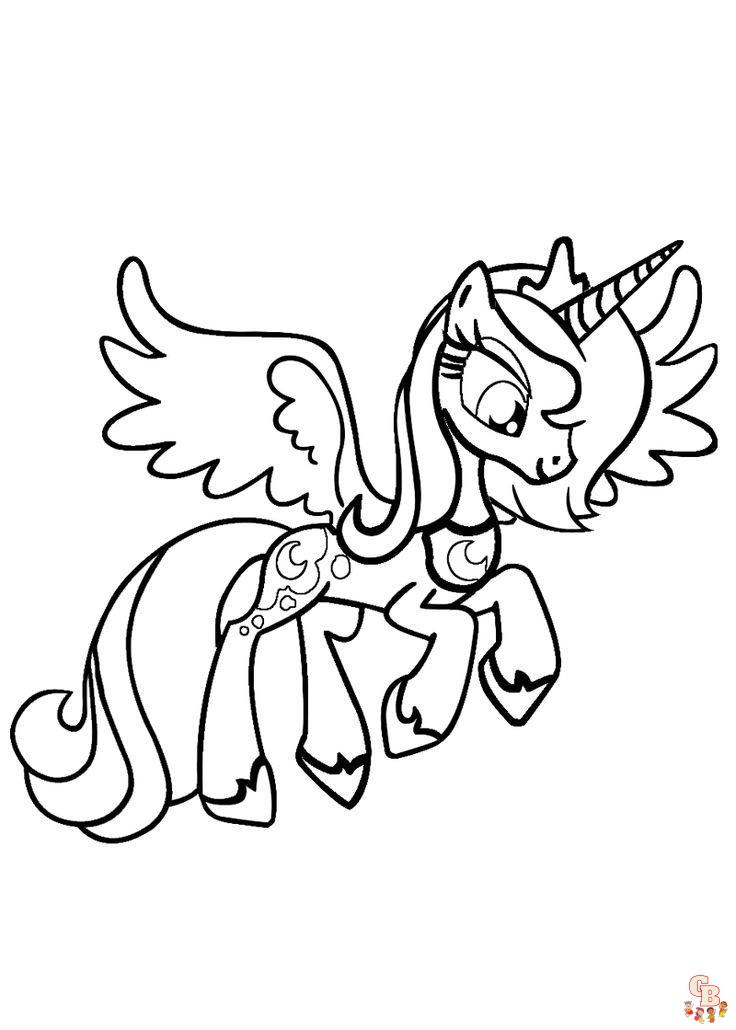 Princess Luna Coloring Pages 1