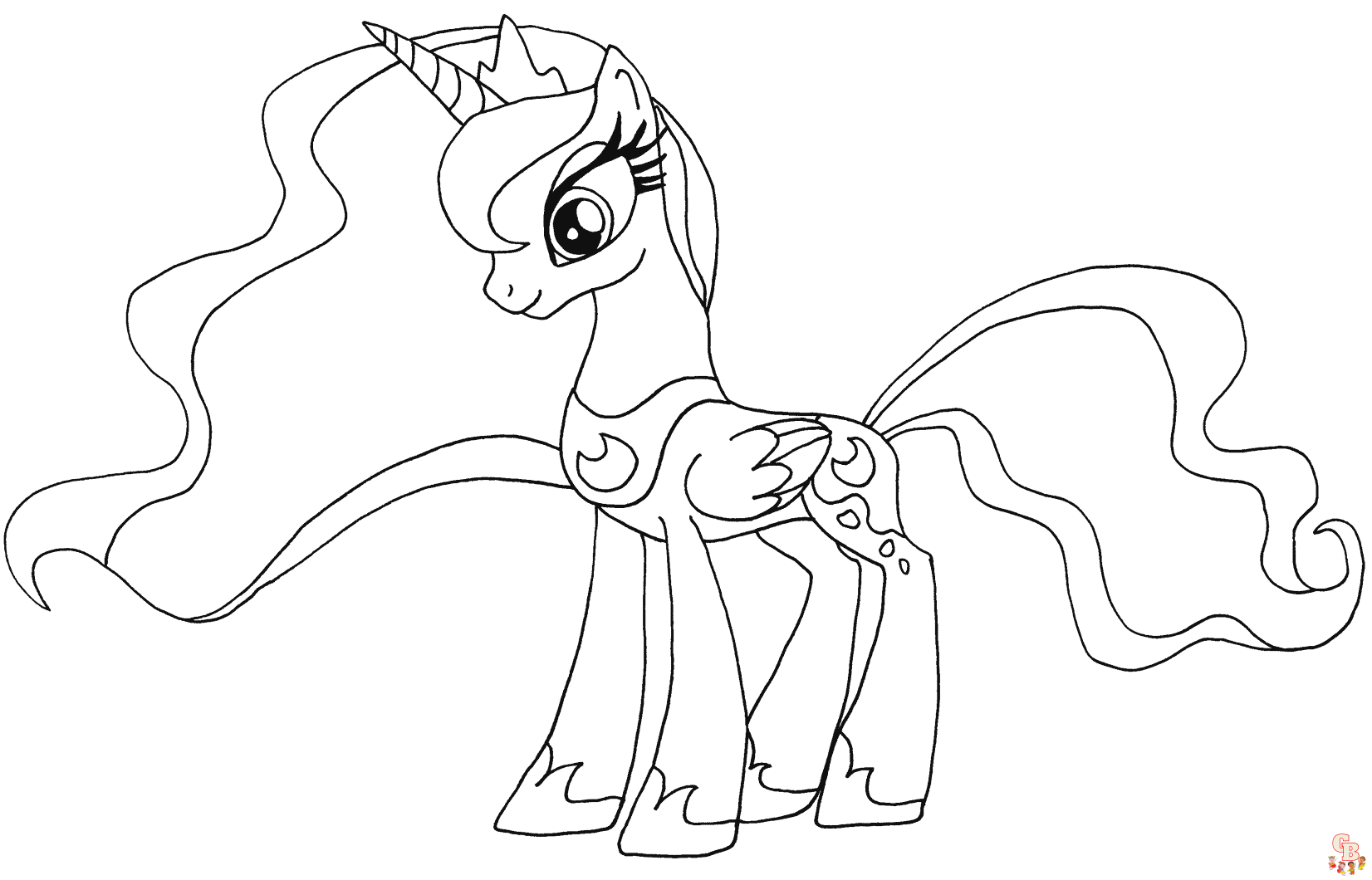 Princess Luna Coloring Pages 1