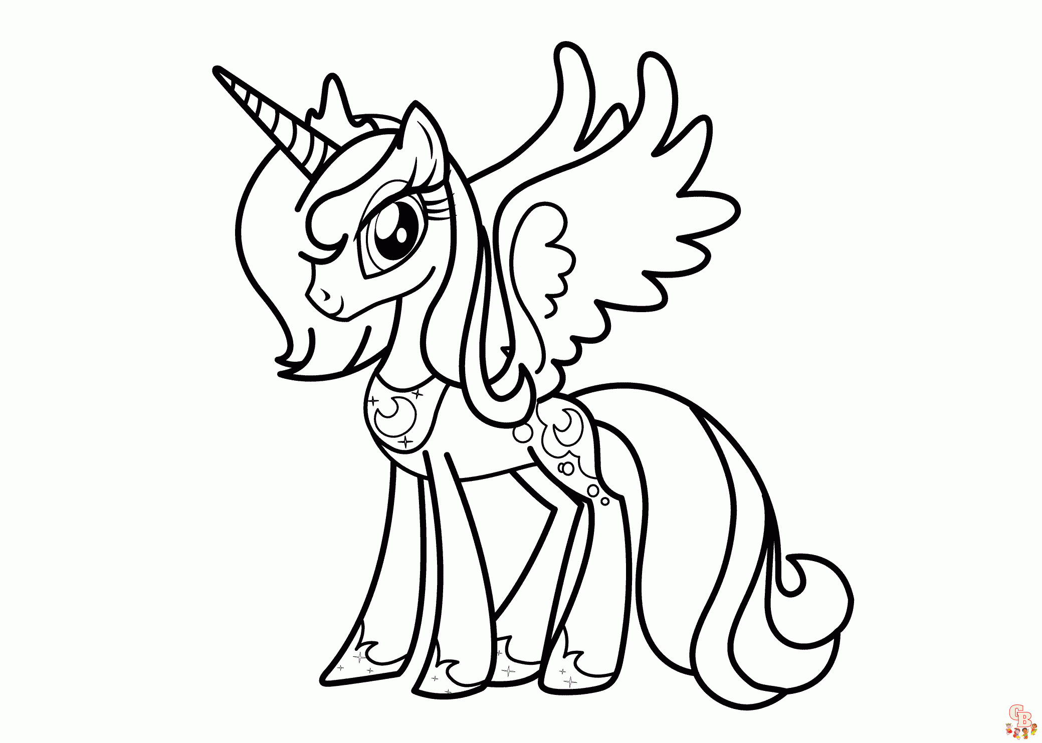 Princess Luna Coloring Pages 2