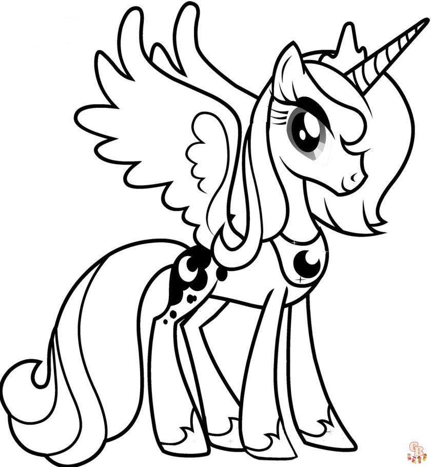 Princess Luna Coloring Pages 2