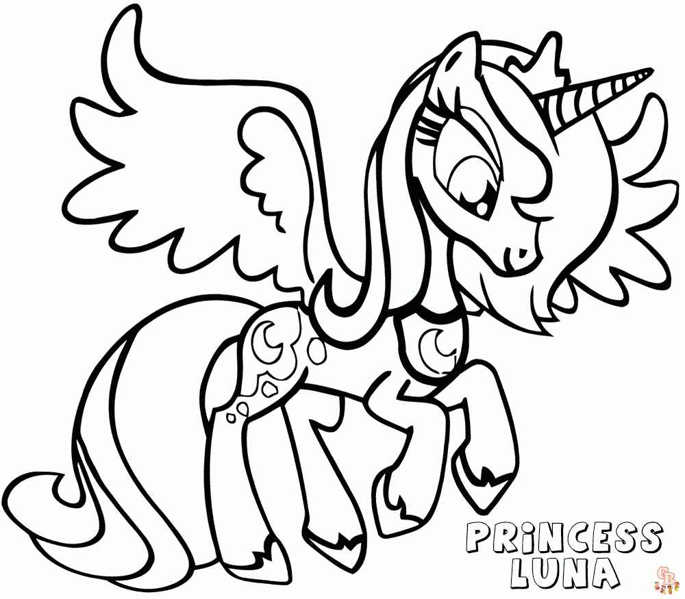 Princess Luna Coloring Pages 5