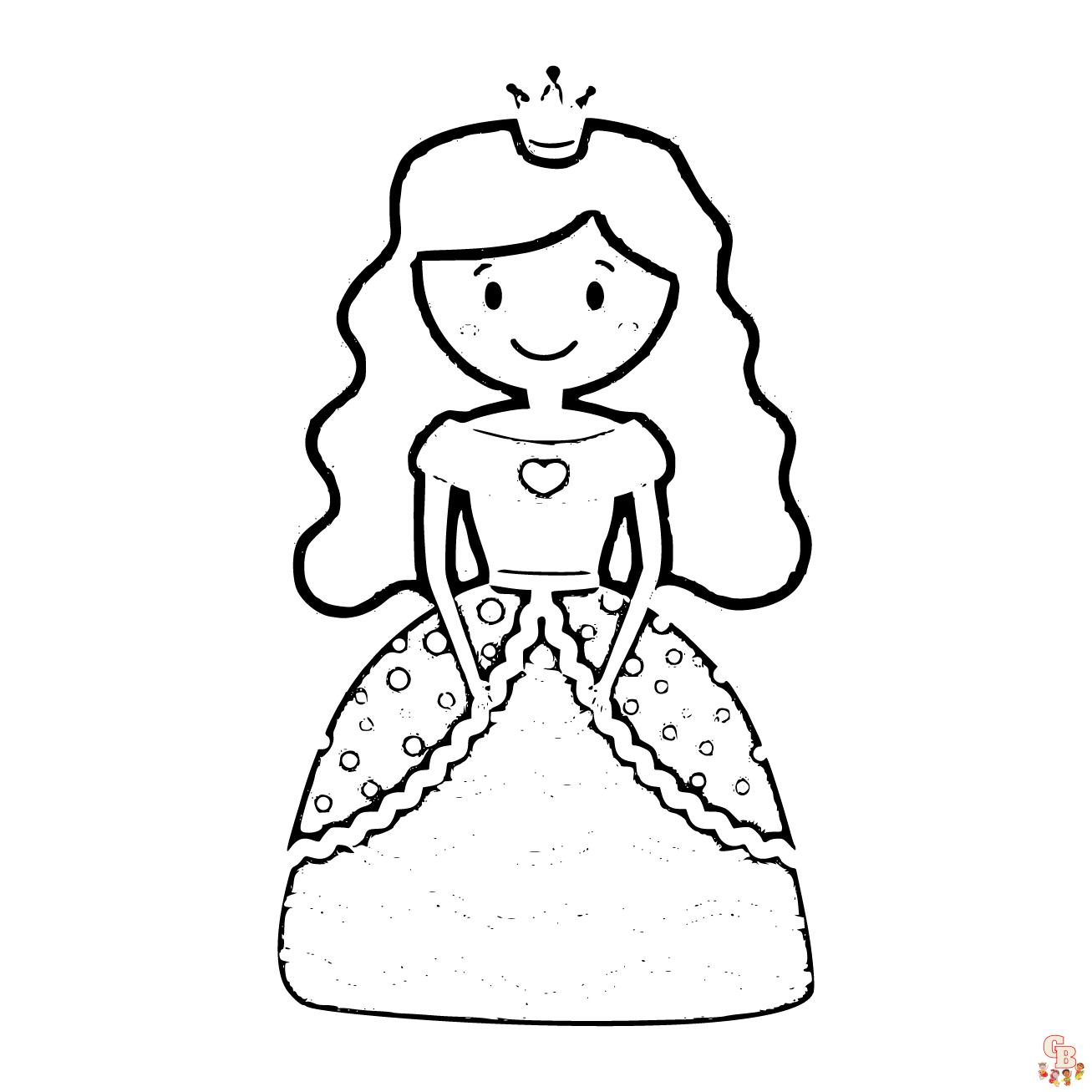 Princess coloring pages free