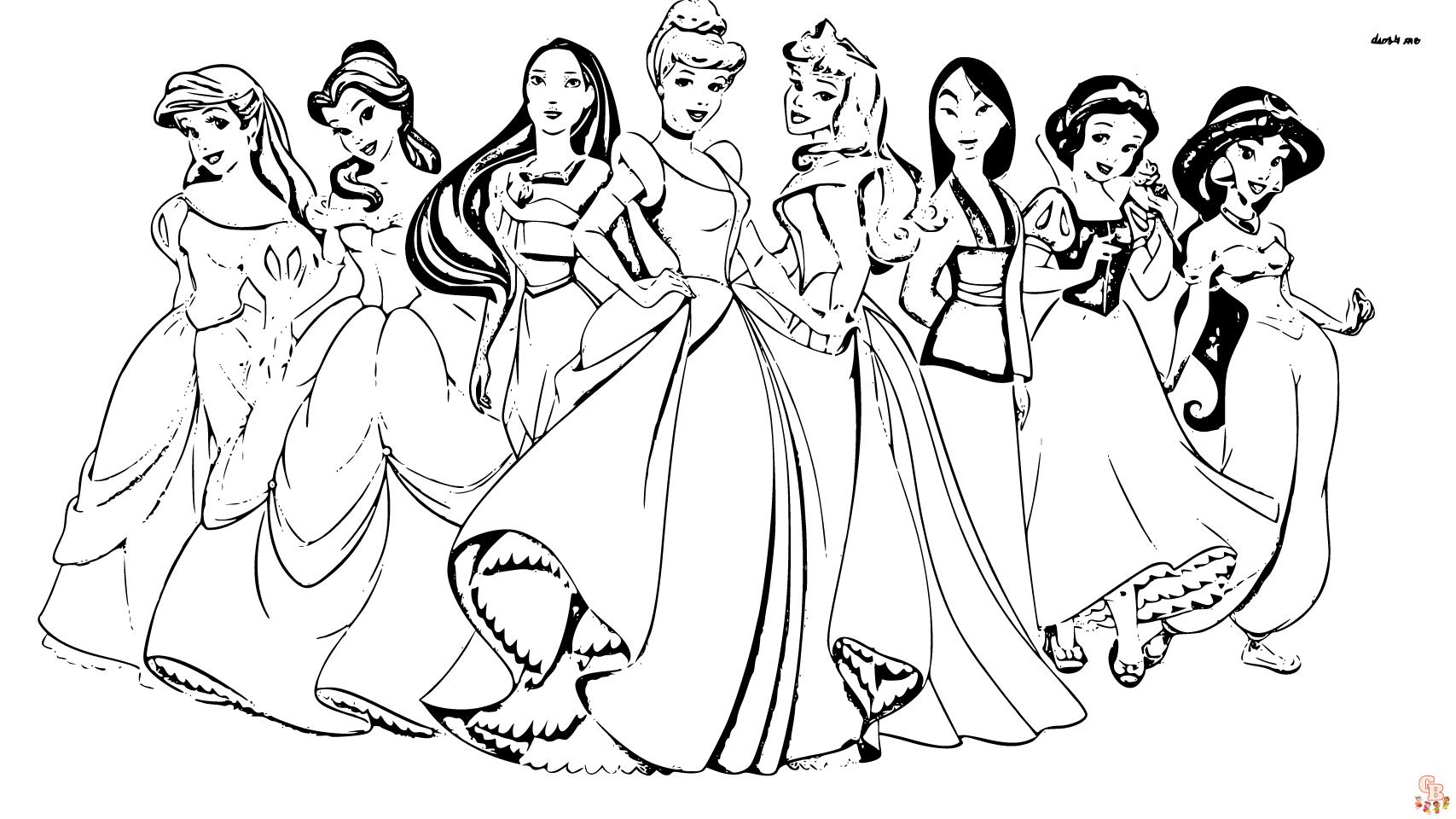 Princess coloring pages