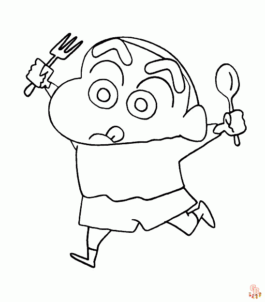 Shinchan Coloring Pages 1