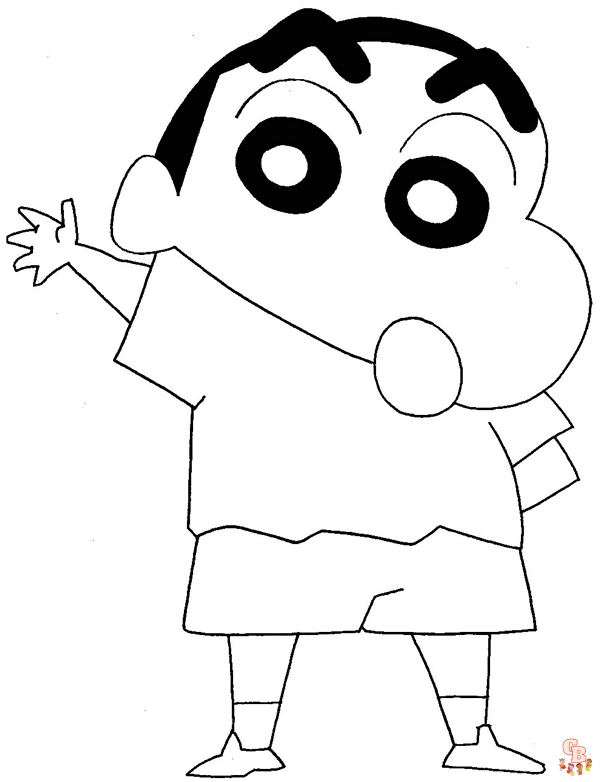 Shinchan Coloring Pages 1