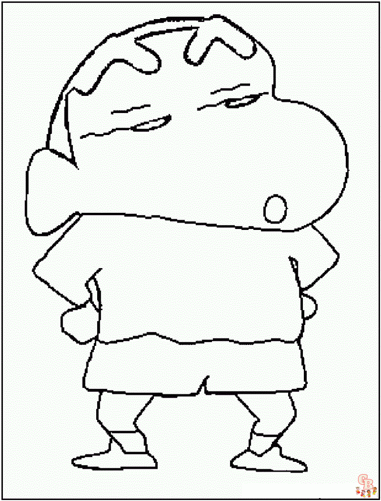 Shinchan Coloring Pages 2