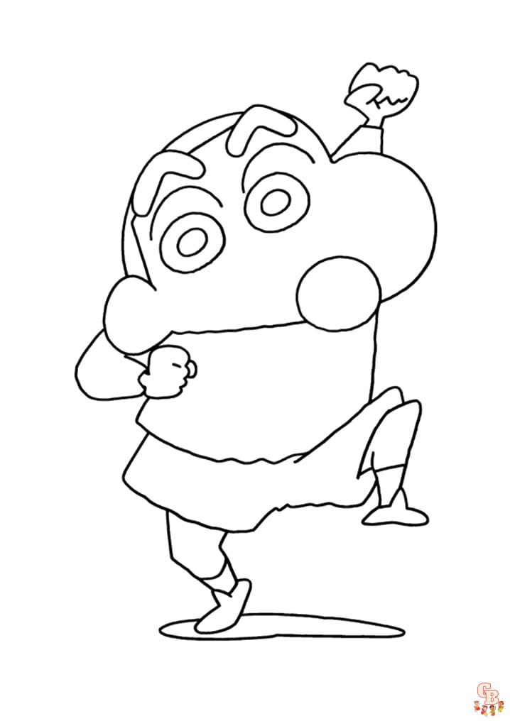 Shinchan Coloring Pages 3